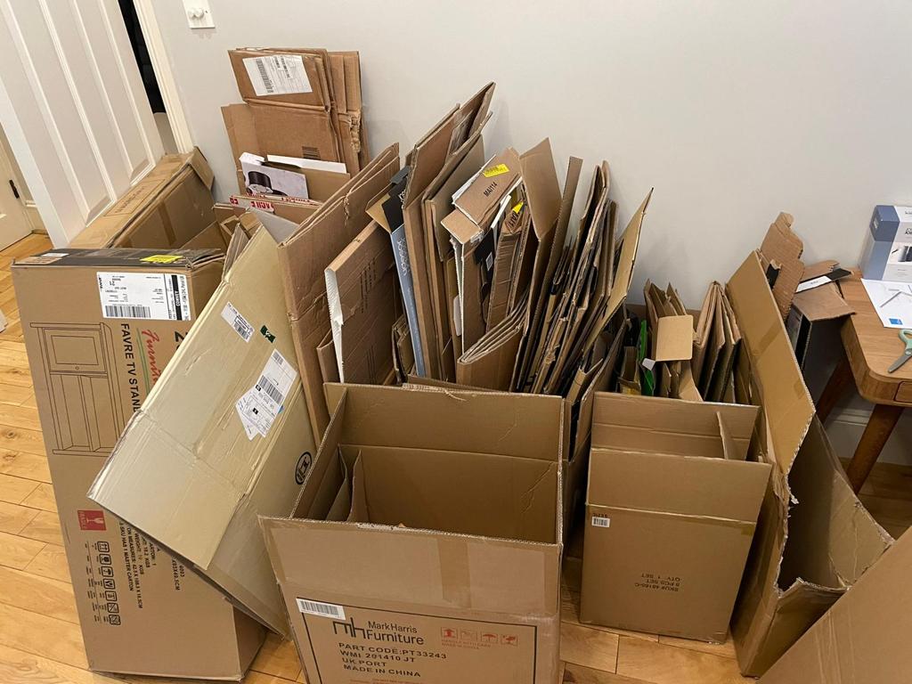 Cardboard, packaging and junk