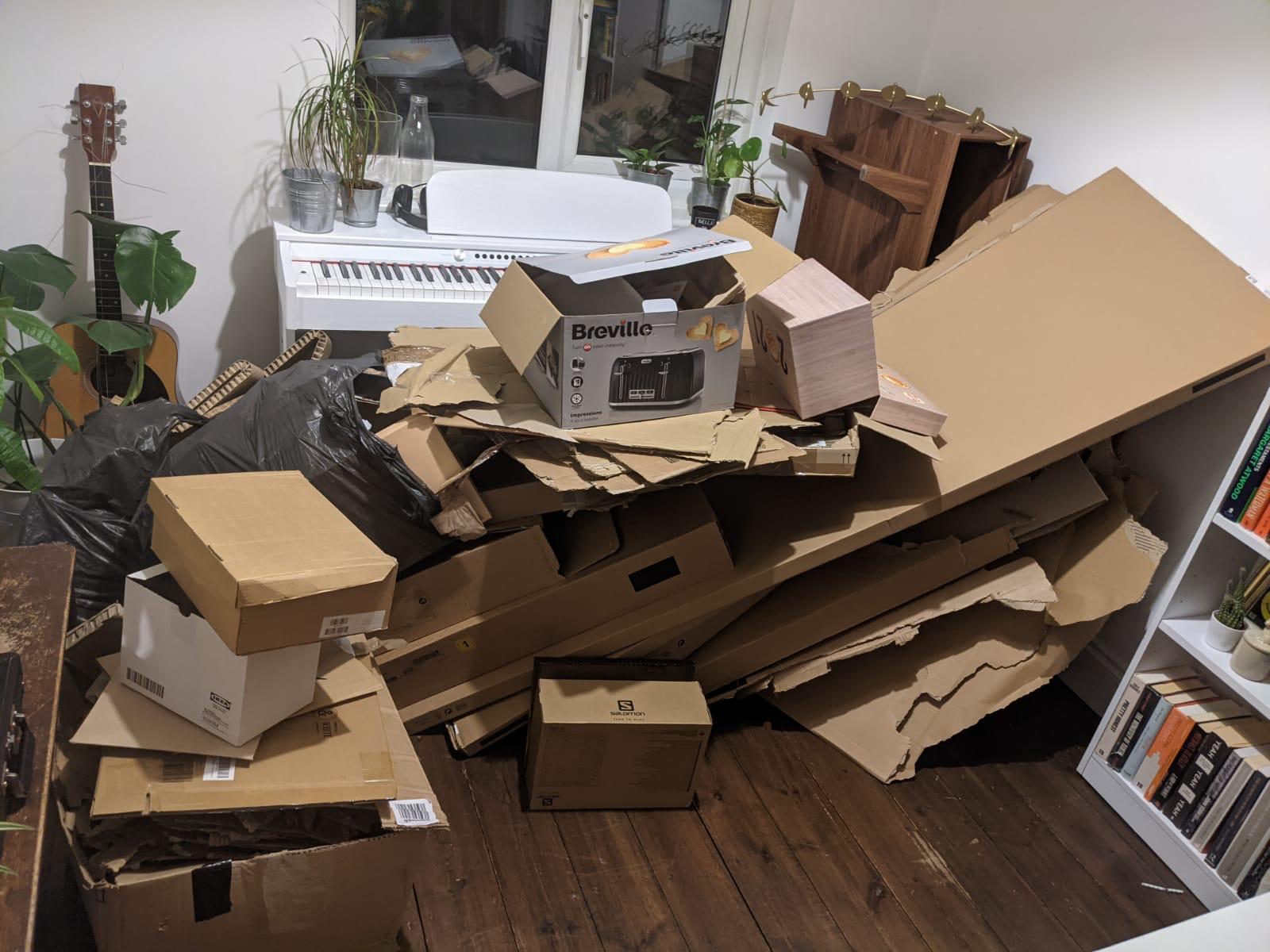 Cardboard, packaging and junk